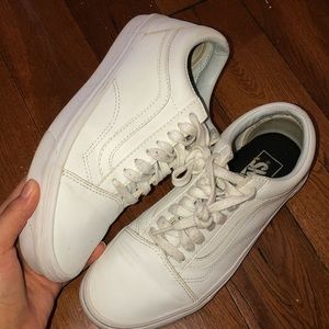 Vans white size 8